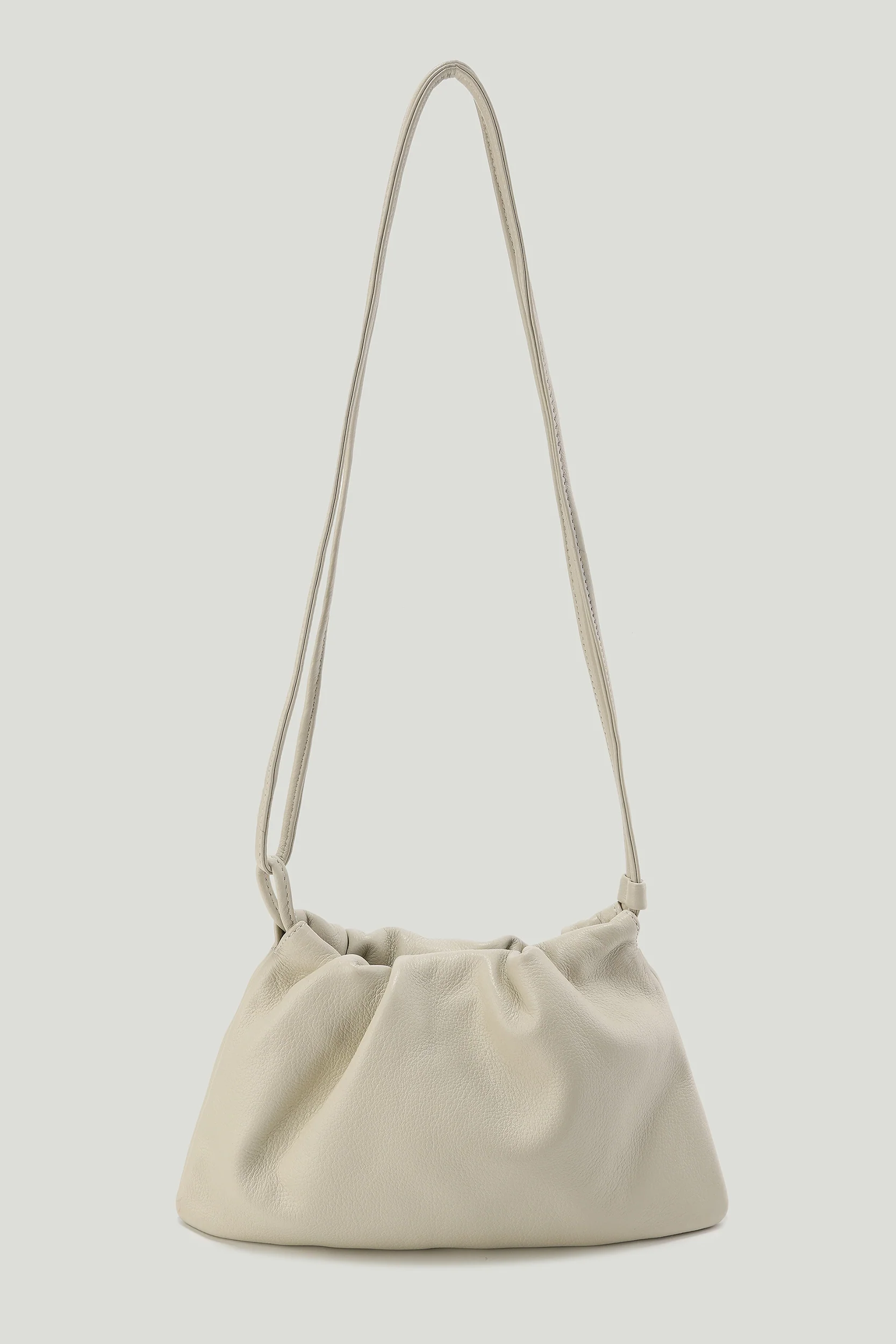 Adjustable Mini Cloud Clutch Crème
