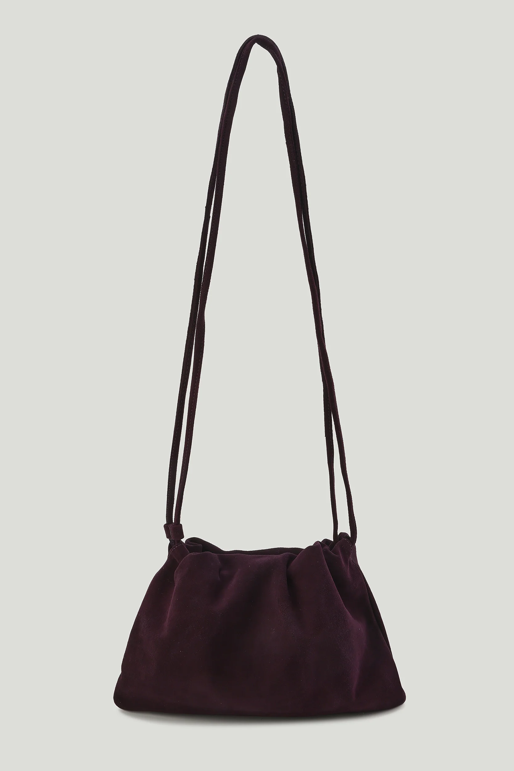Adjustable  Mini Cloud Clutch Plum