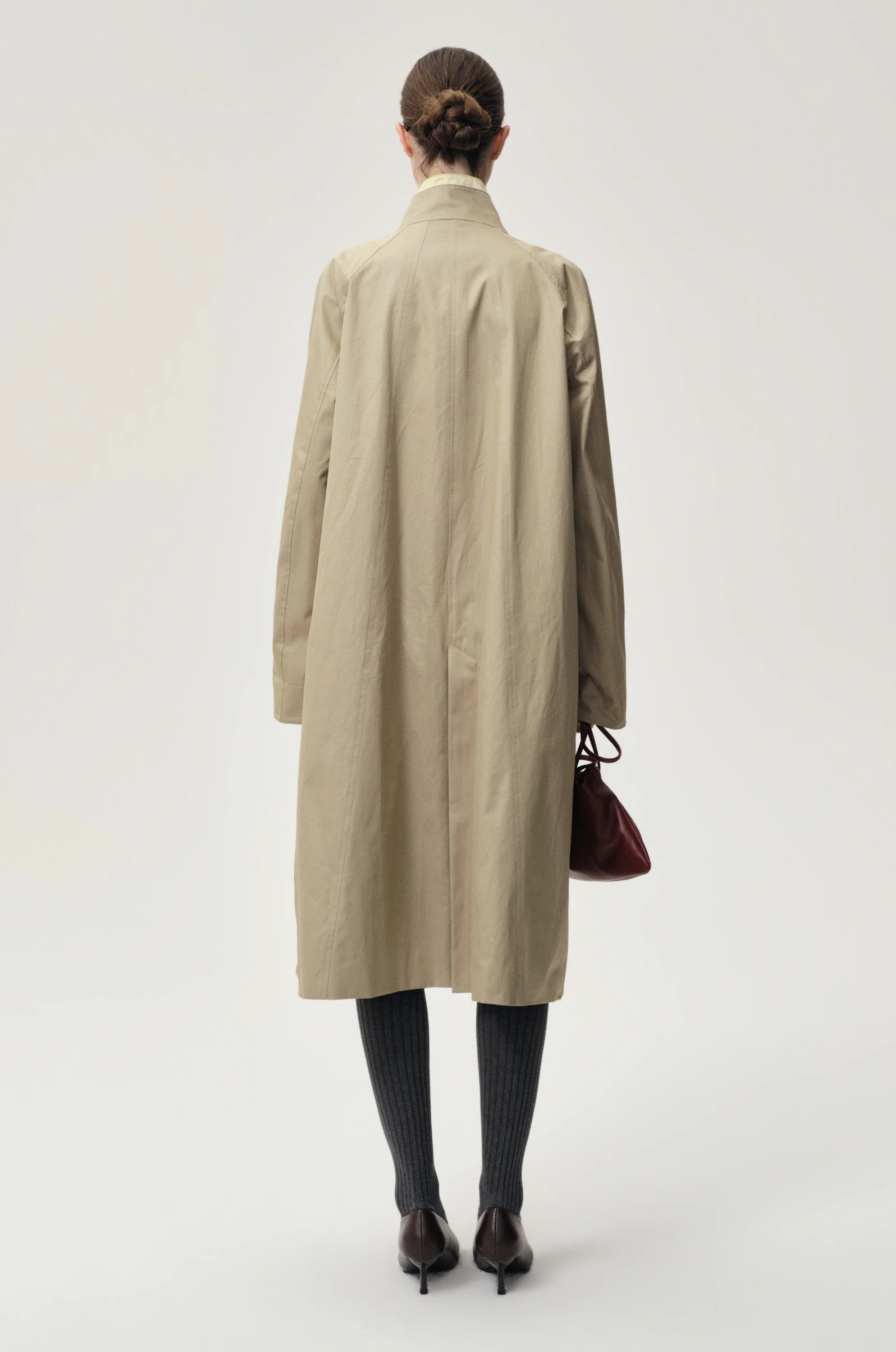 Amelie Trench Coat Khaki Beige/Butter - Image 4