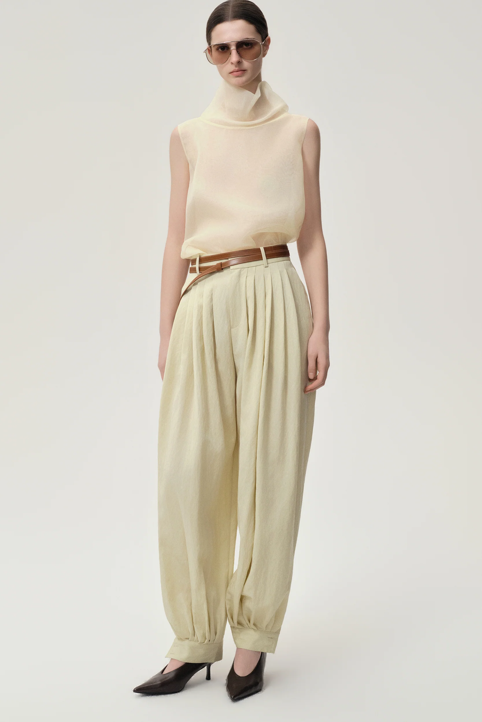 Balloon Pleat Trousers Butter