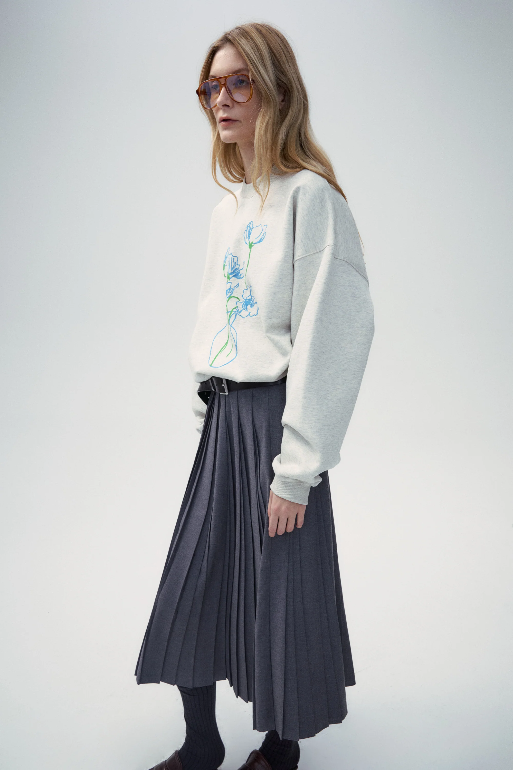 "Bon Voyage" Capsule Series - "Vase and the Blue Flower"  Sweatshirt - Image 5