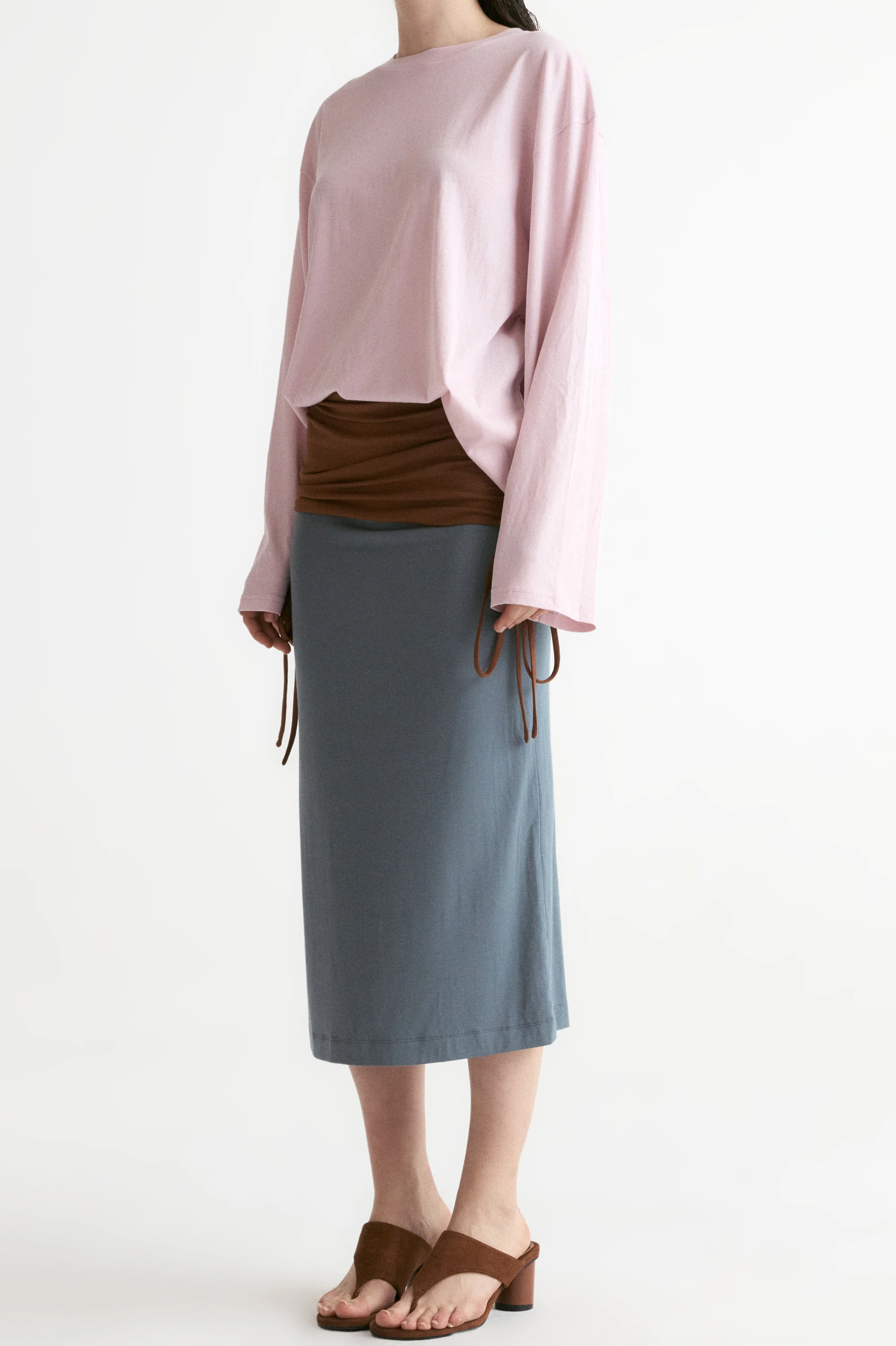 Frame Unisex Long-Sleeve T-shirt-Dusty Pink - Image 4