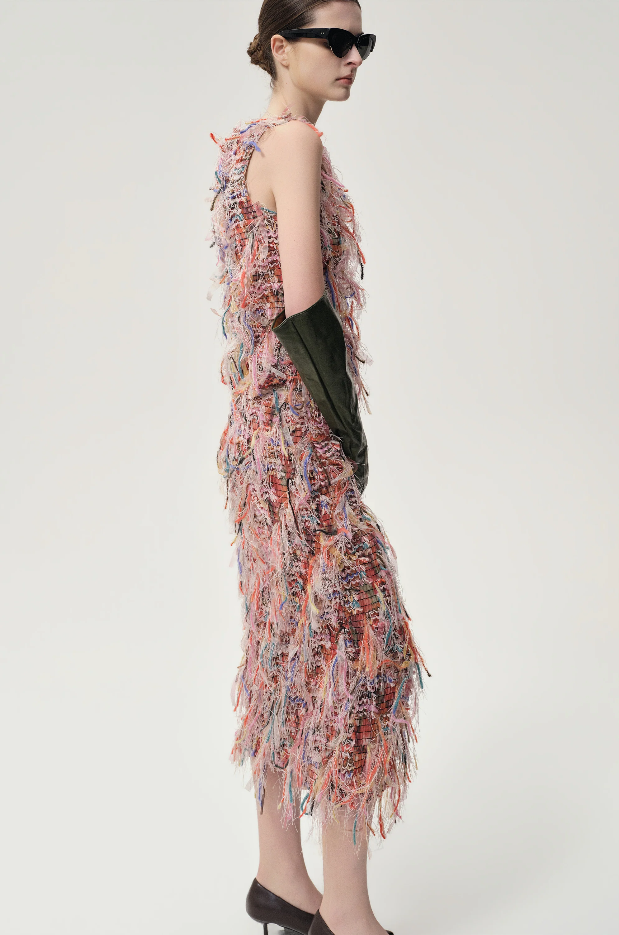 Julie Fringed Midi Skirt Pink - Image 7