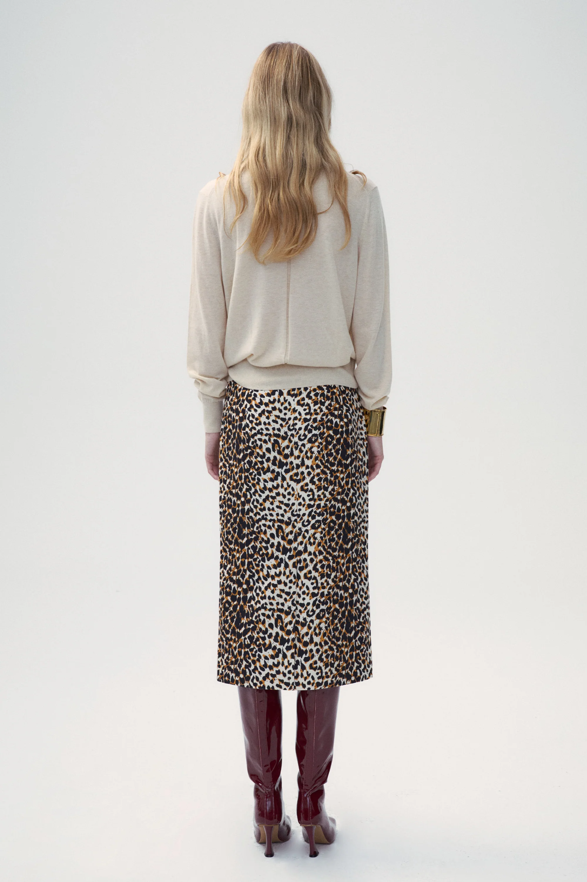 Leopard print pencil skirt - Image 6