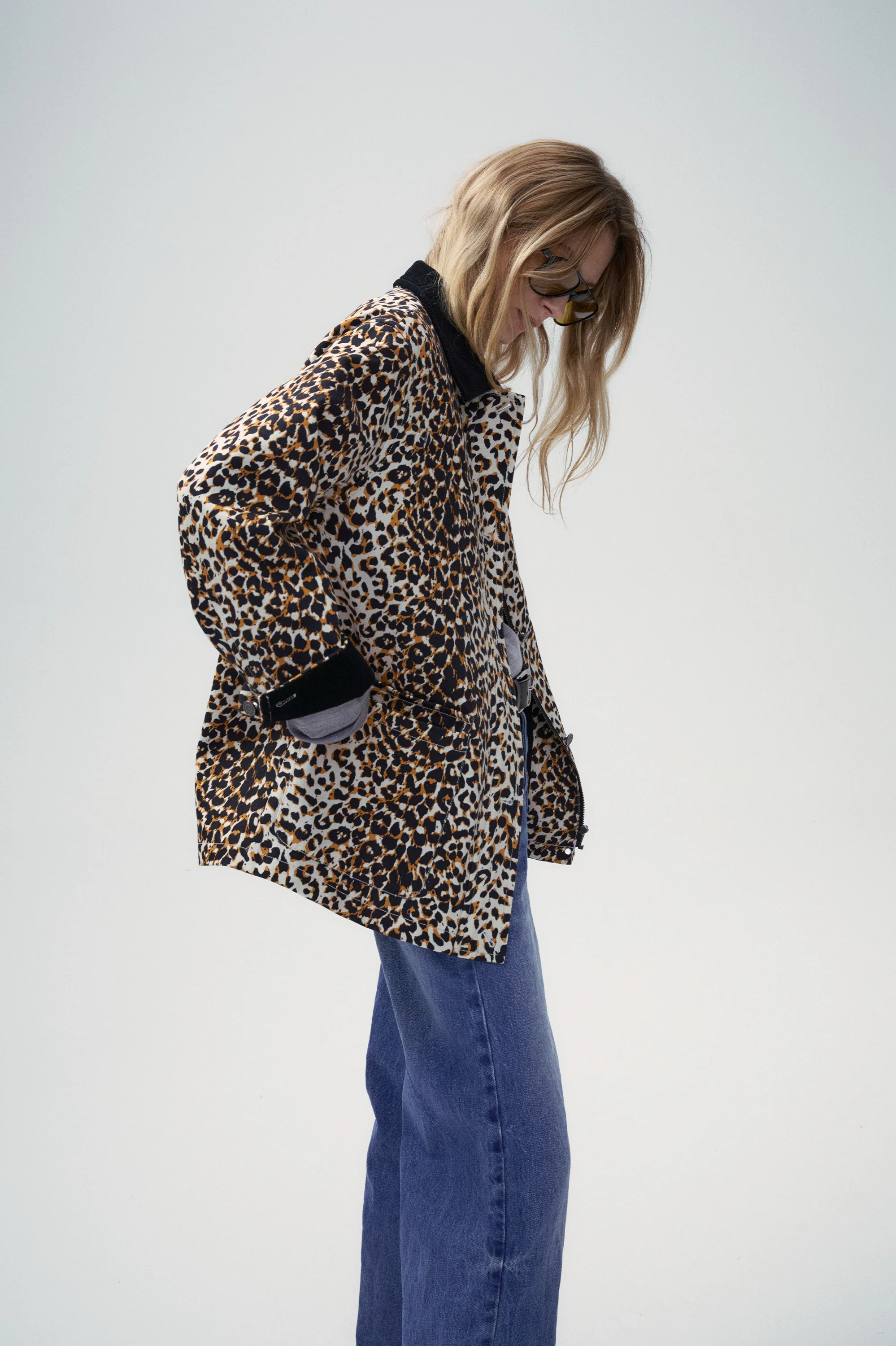 Leopard Print Barn Jacket - Image 4