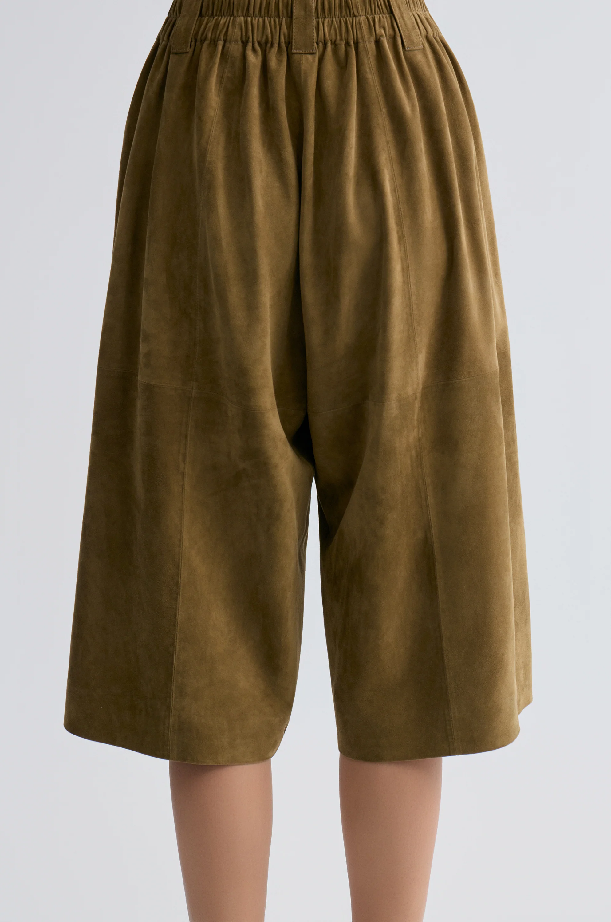 Long Suede  Bermuda Shorts - Image 5