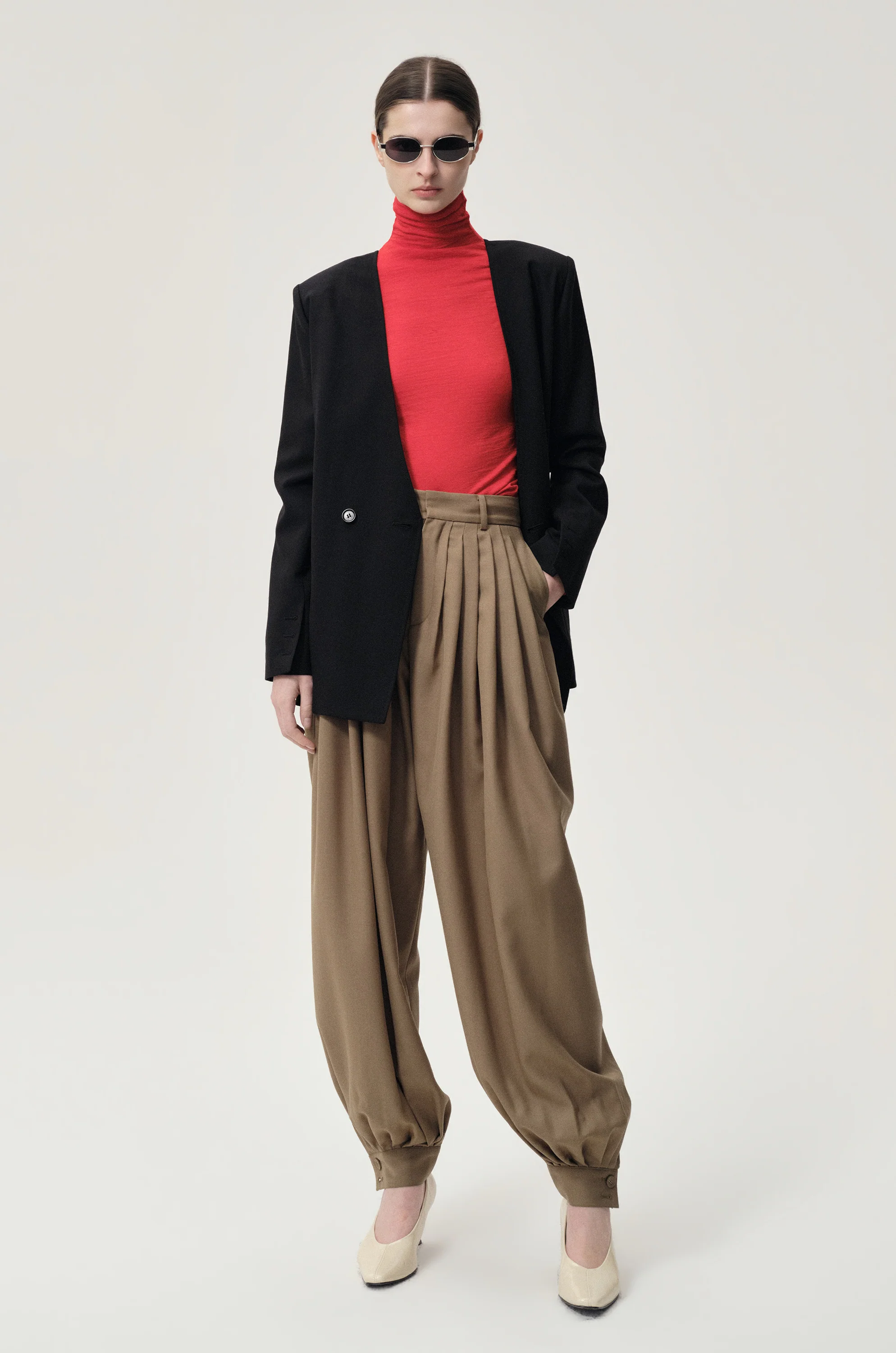 Margot Reversible Tailored Blazer Black - Image 8