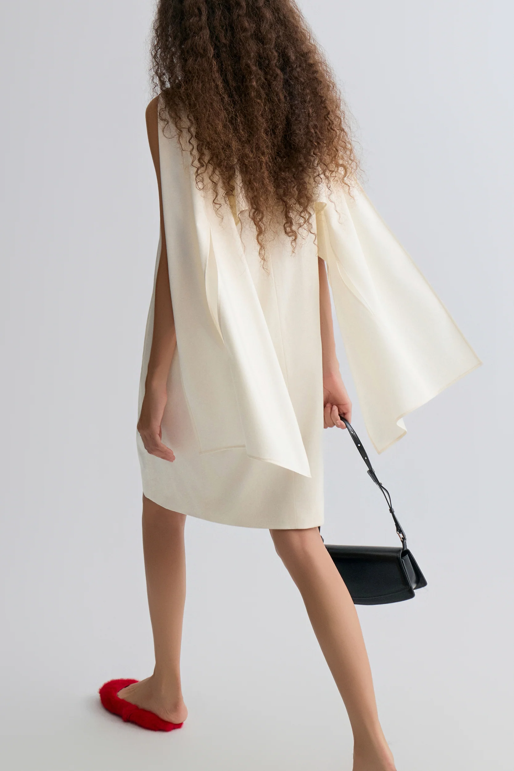 Opera Cape Dress Ivory - Image 2