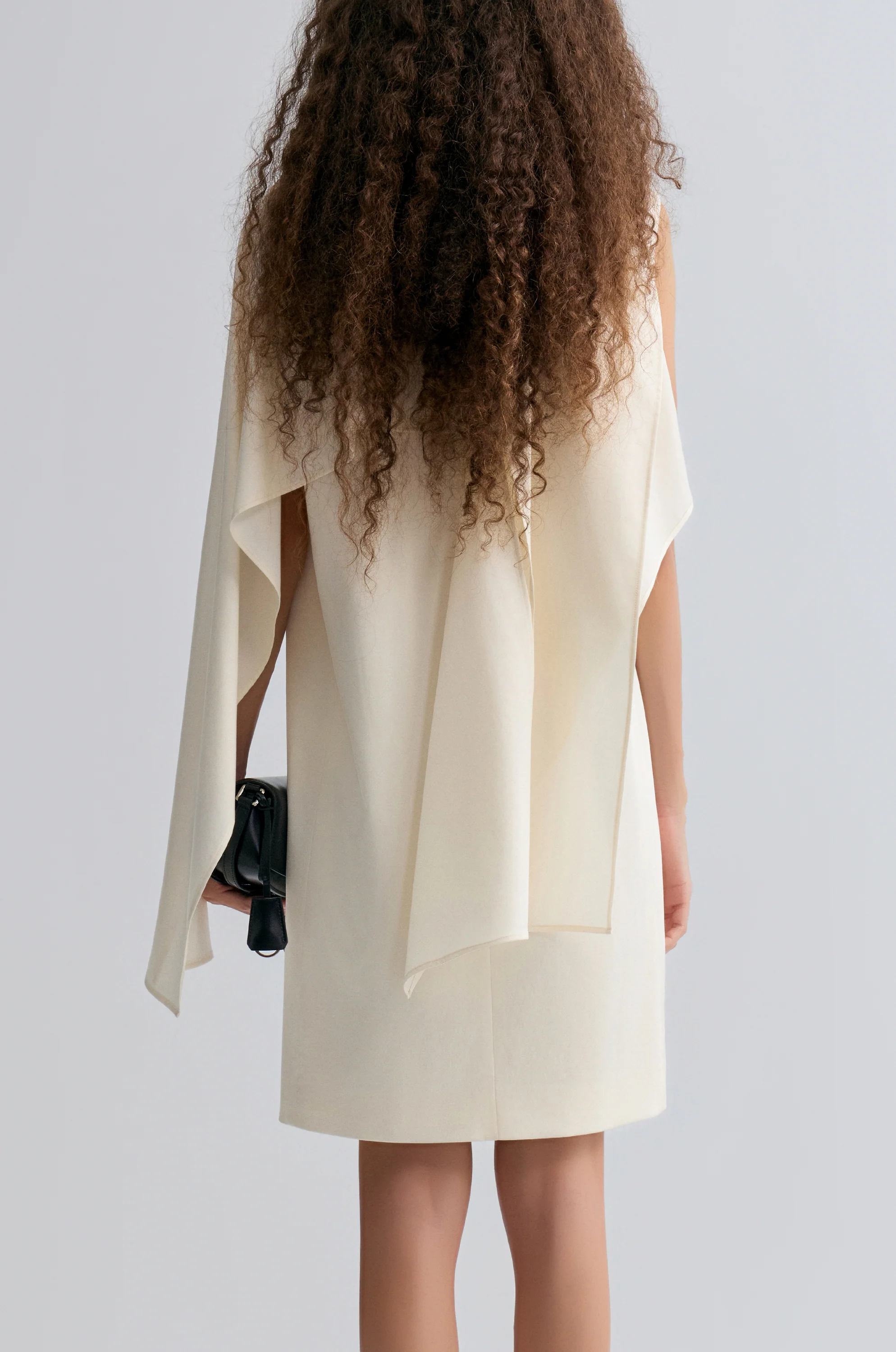Opera Cape Dress Ivory - Image 5