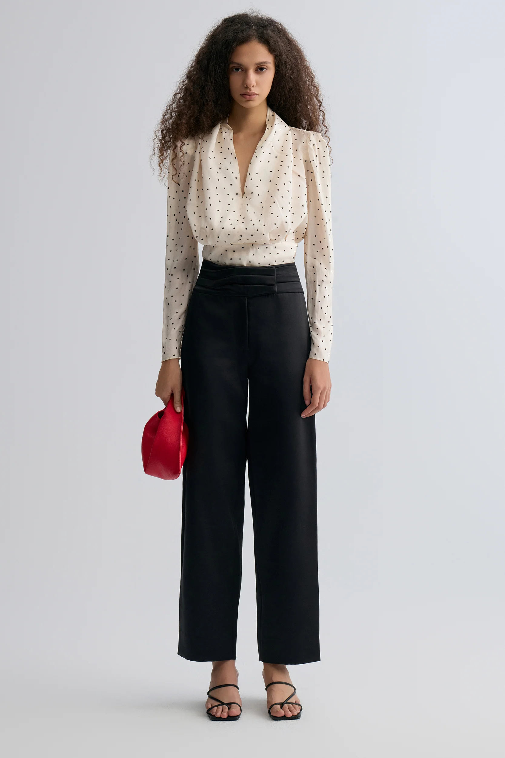 Polka Viscose Blouse