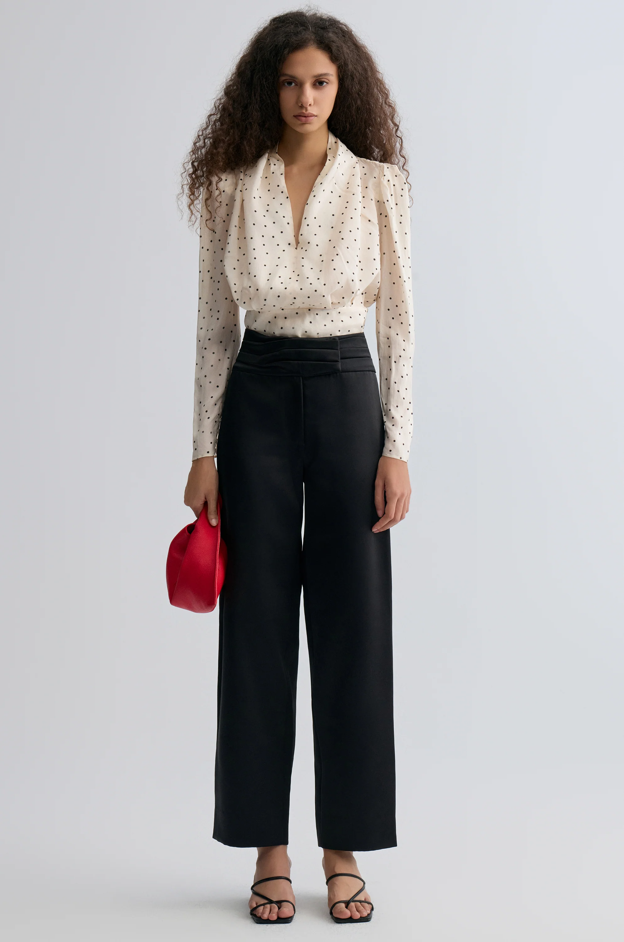 Polka Viscose Blouse - Image 3
