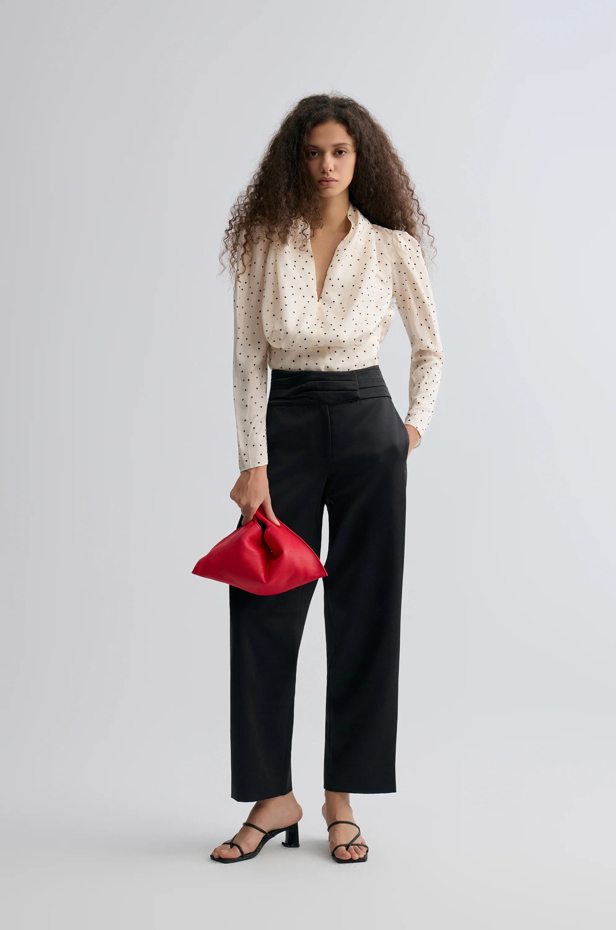 Polka Viscose Blouse - Image 6