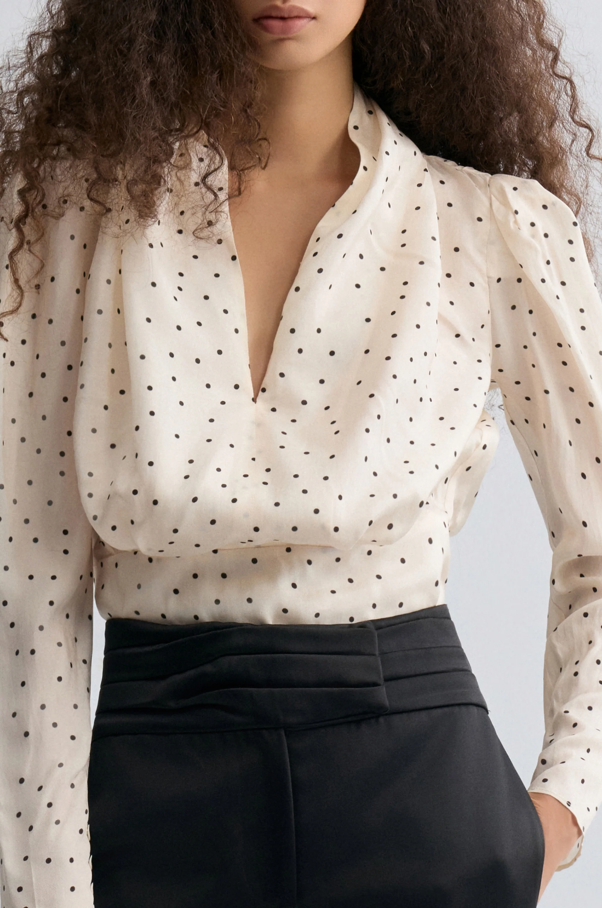 Polka Viscose Blouse - Image 8