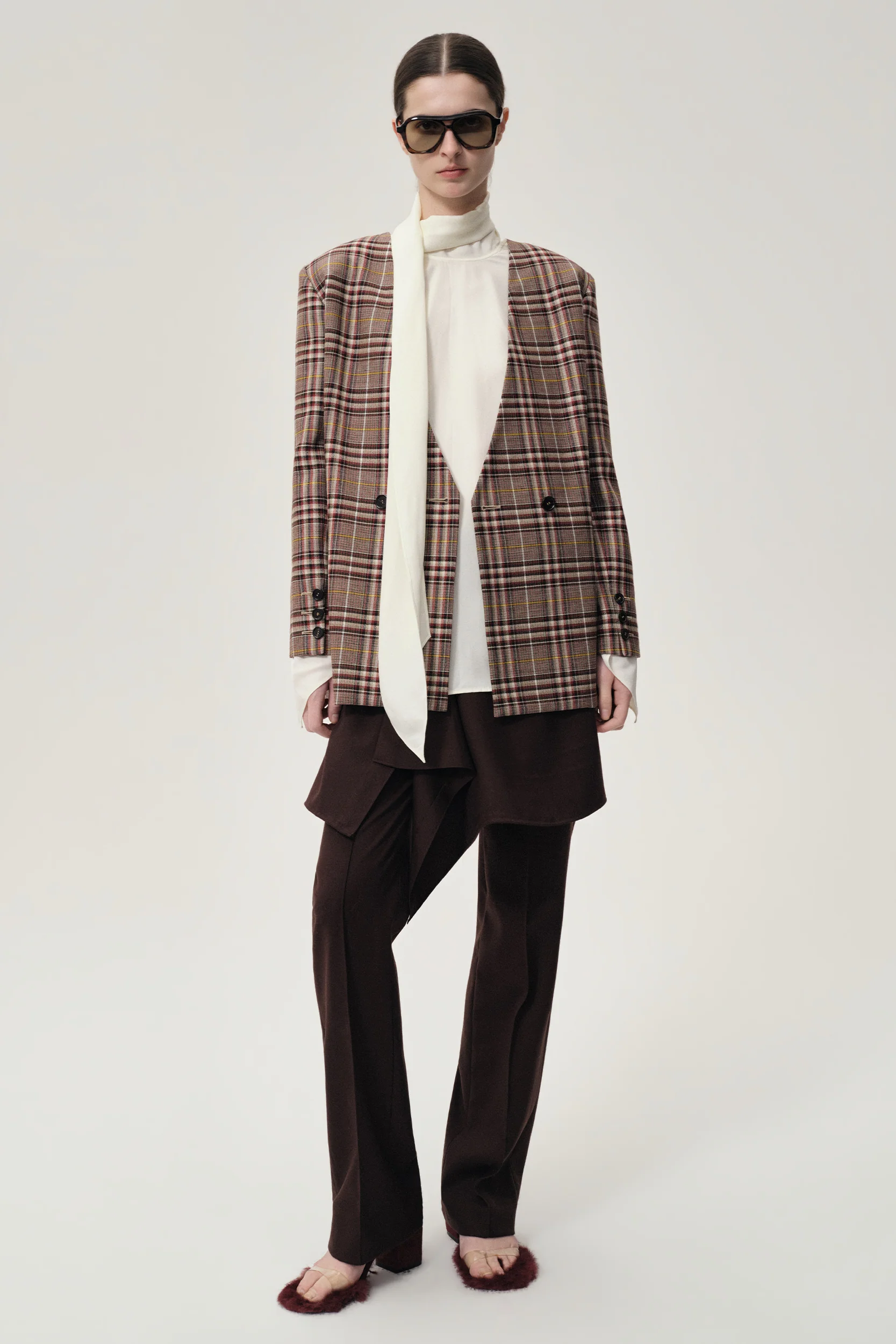 Reversible Check Blazer Espresso - Image 2