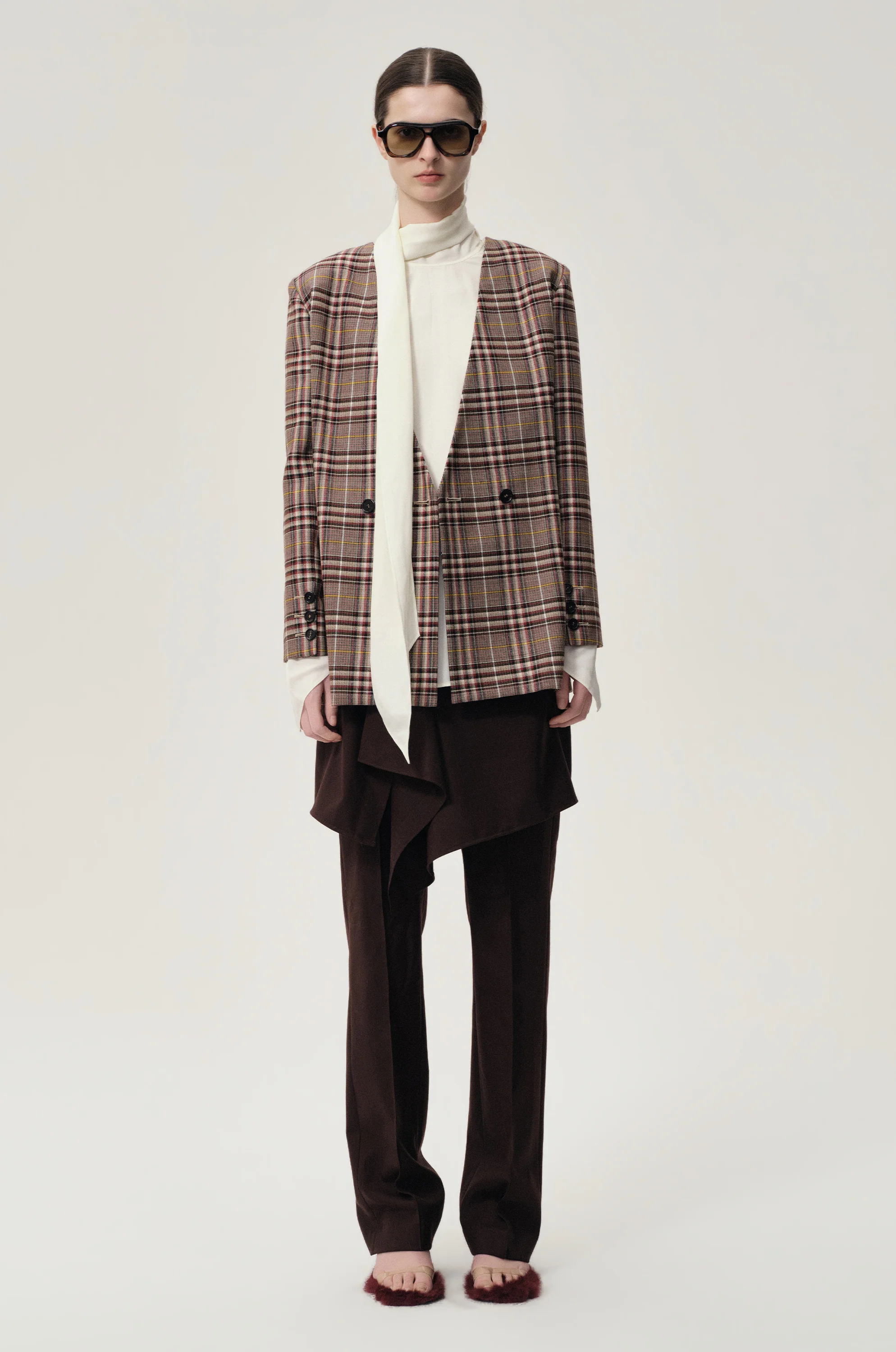 Reversible Check Blazer Espresso - Image 6