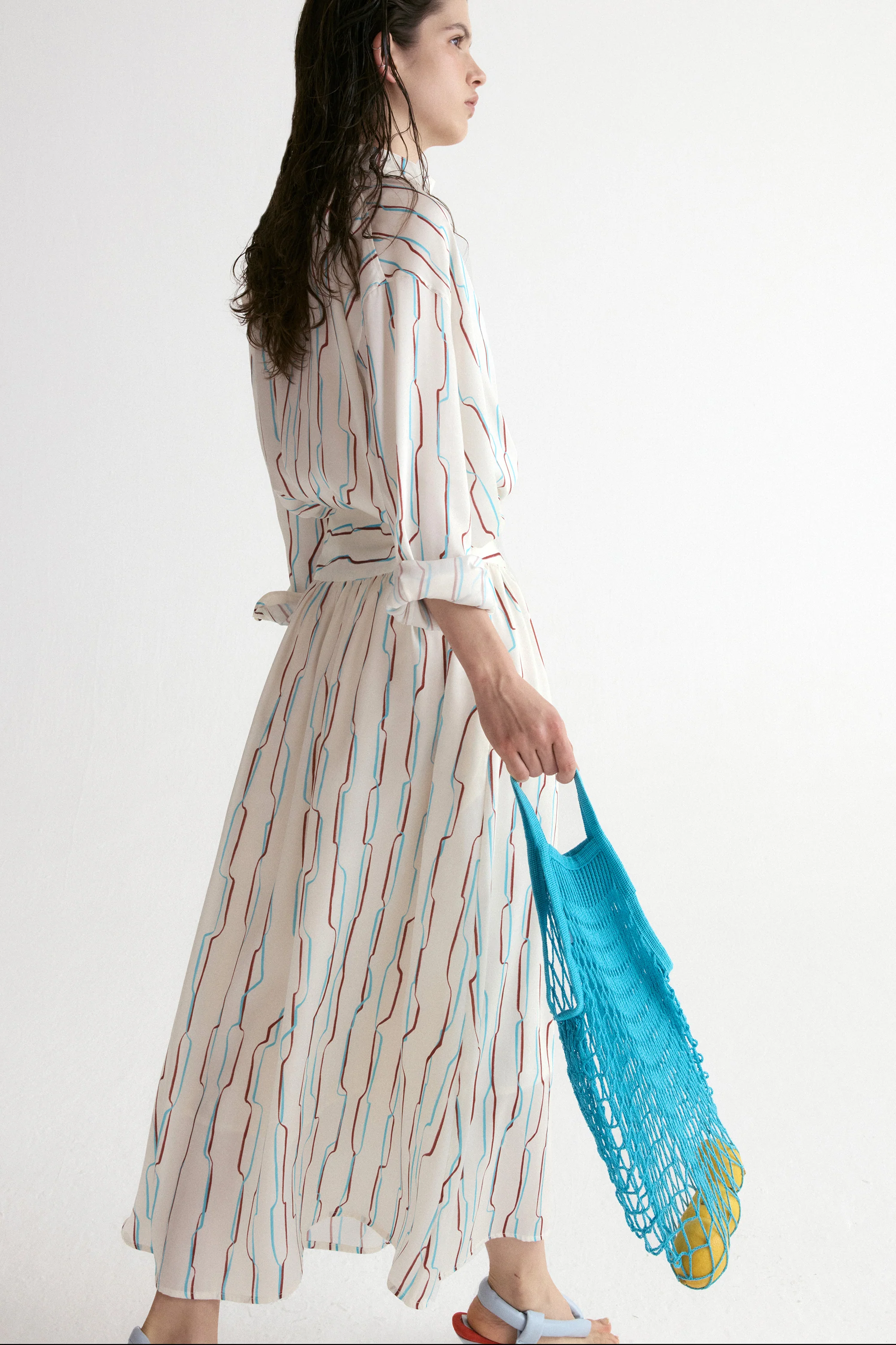 Santorini Twisted Shirt in Viscose Silk - Image 8