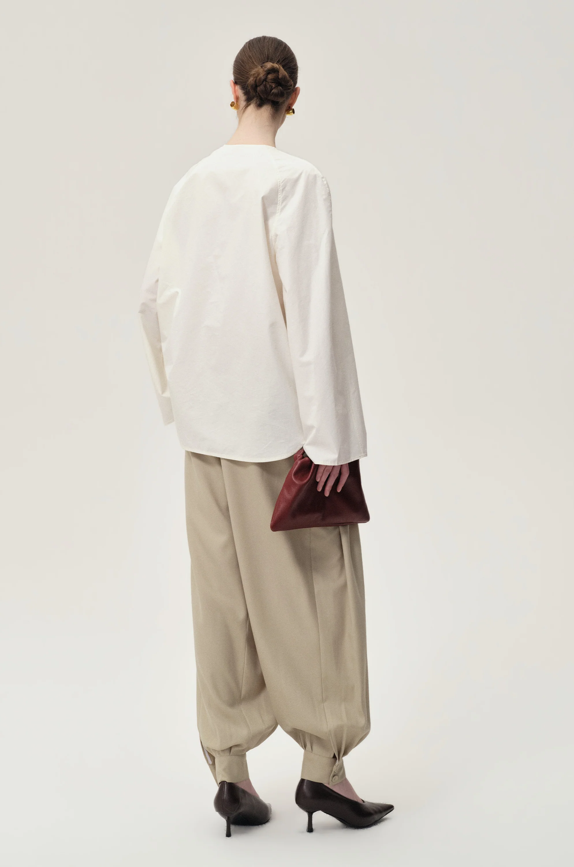 Sculptural Shaped Shirt Off-White - Image 6