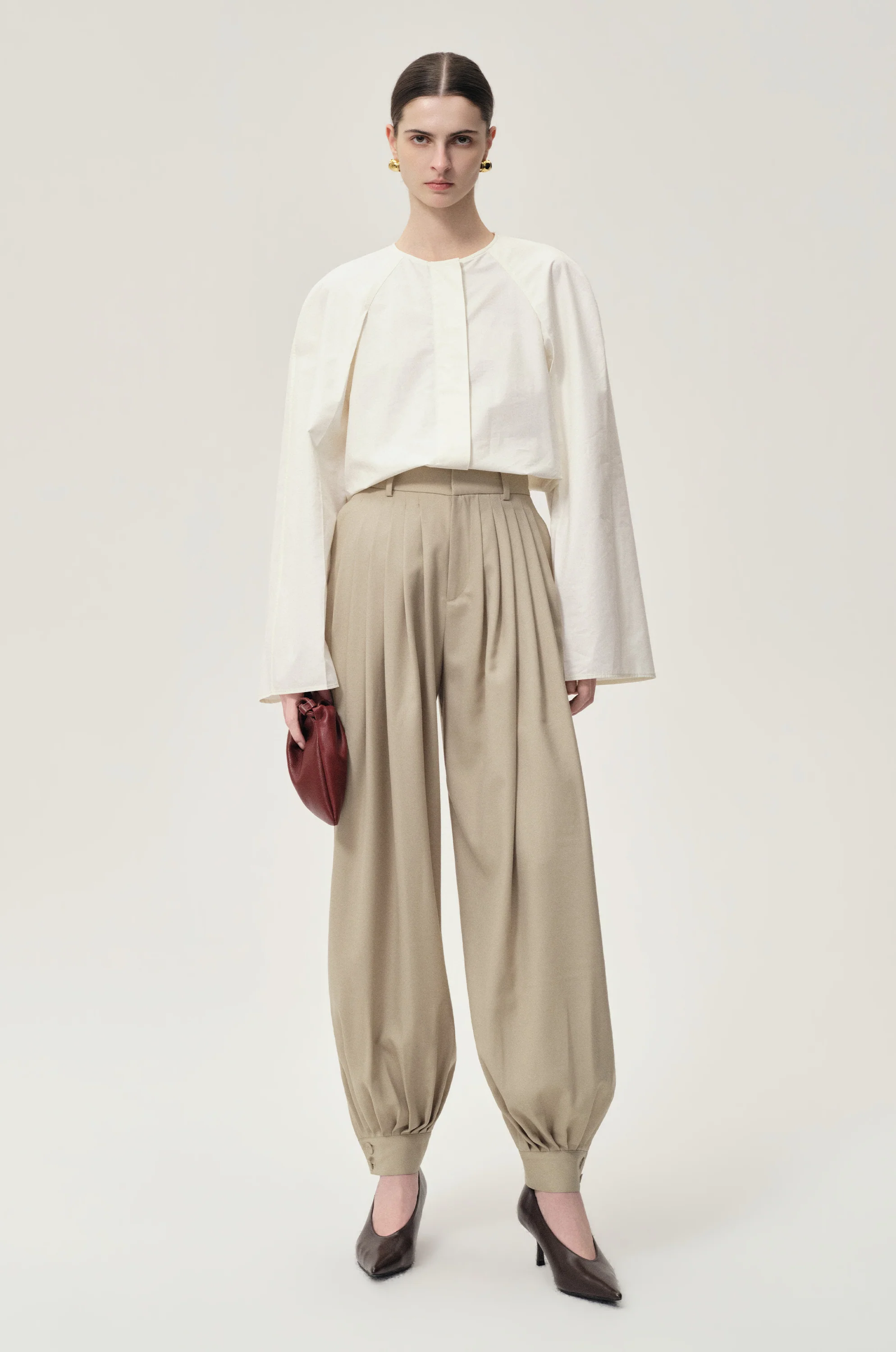 Sculptural Shaped Shirt Off-White - Image 8