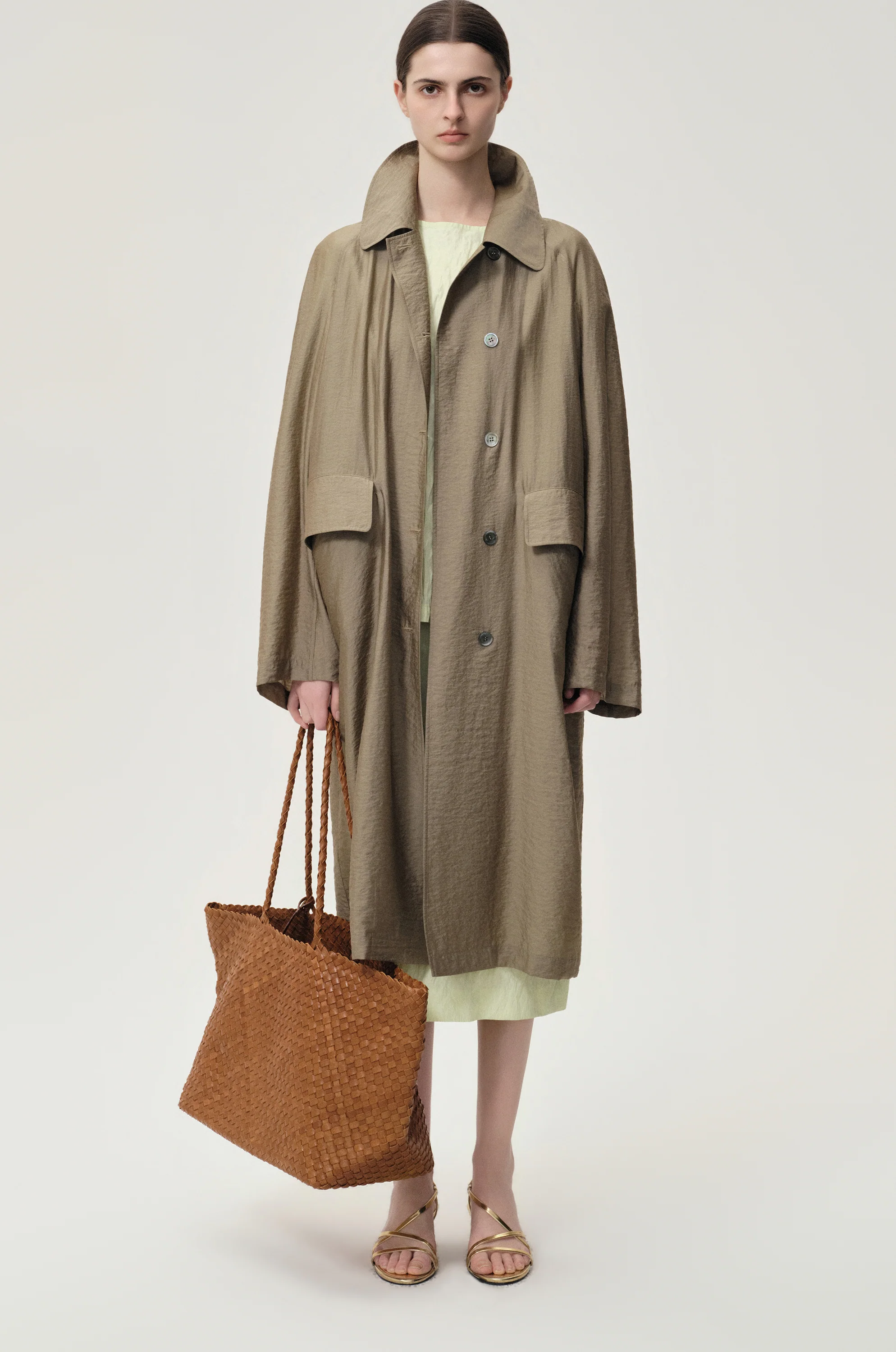 Soleil Woven Large Tote Camel - Image 6