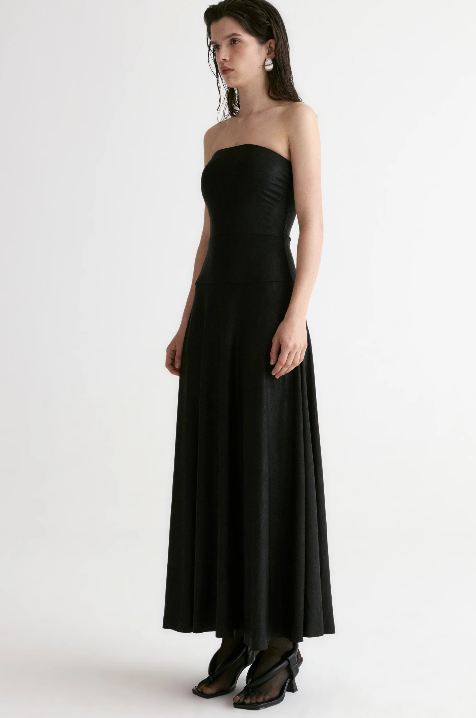 Strapless Jersey Maxi Dress - Image 10
