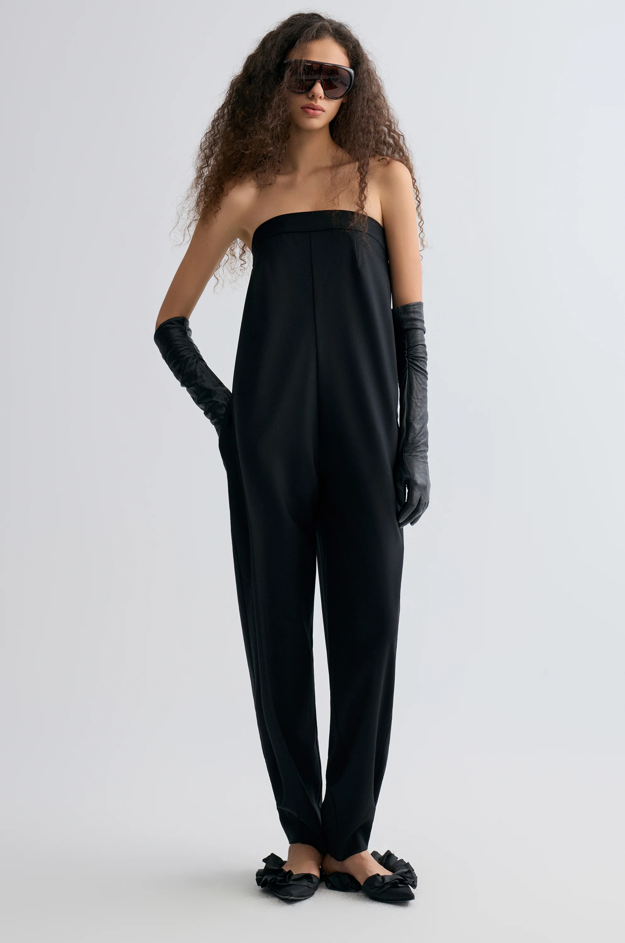 Strapless Tailored Jumpsuit - Image 6