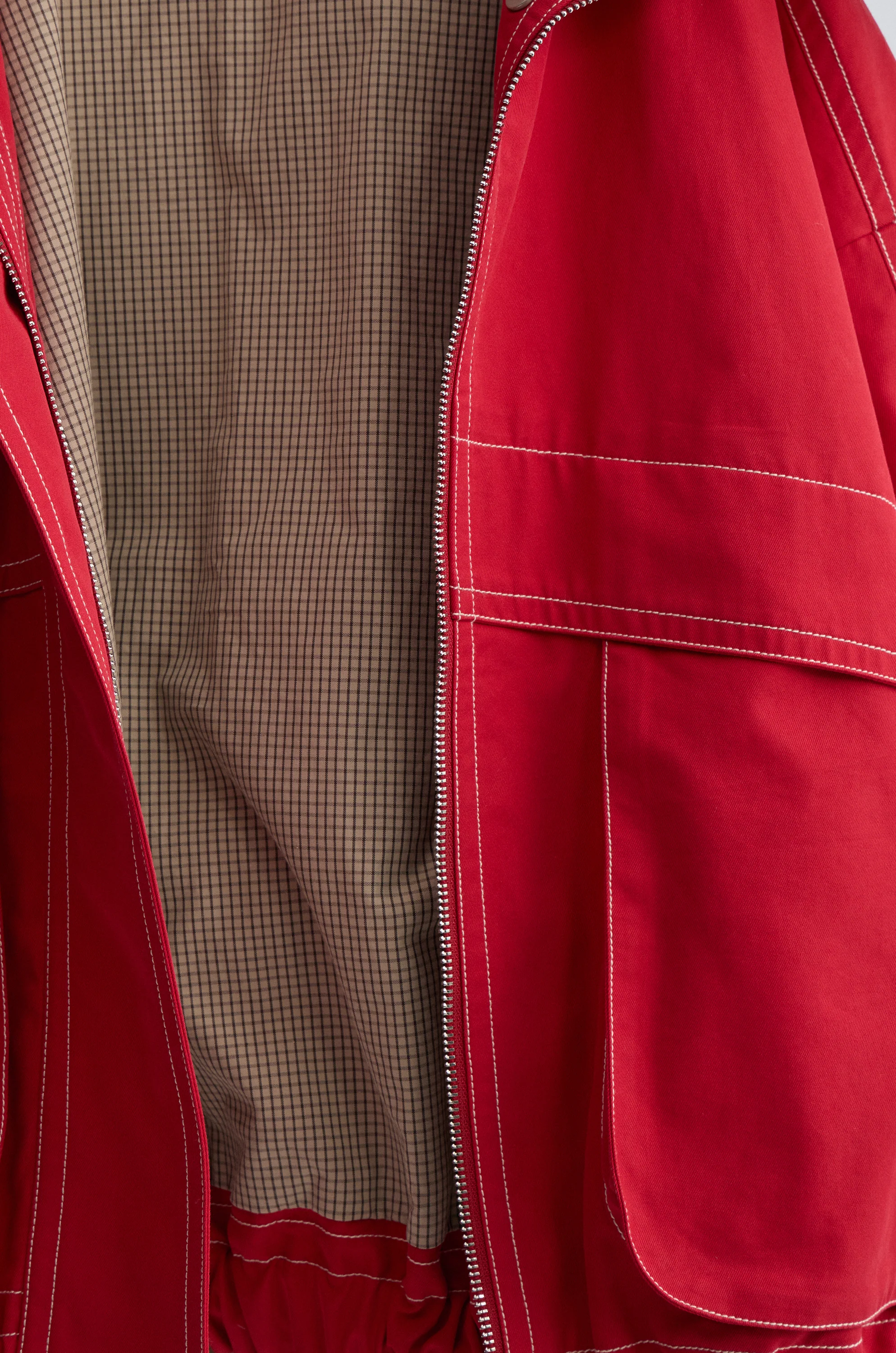 Weekend Flight Parachute Jacket Scarlet - Image 11