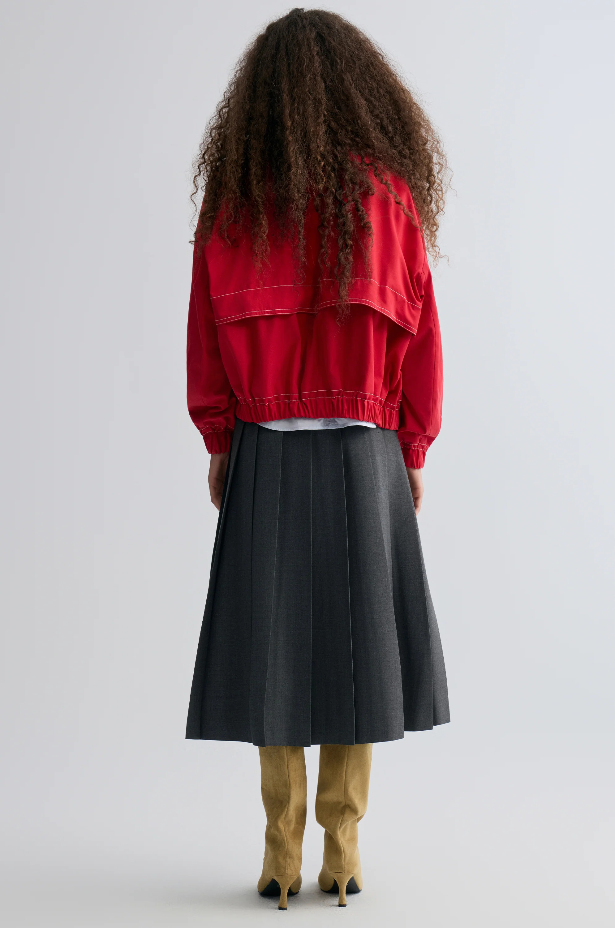 Weekend Flight Parachute Jacket Scarlet - Image 5