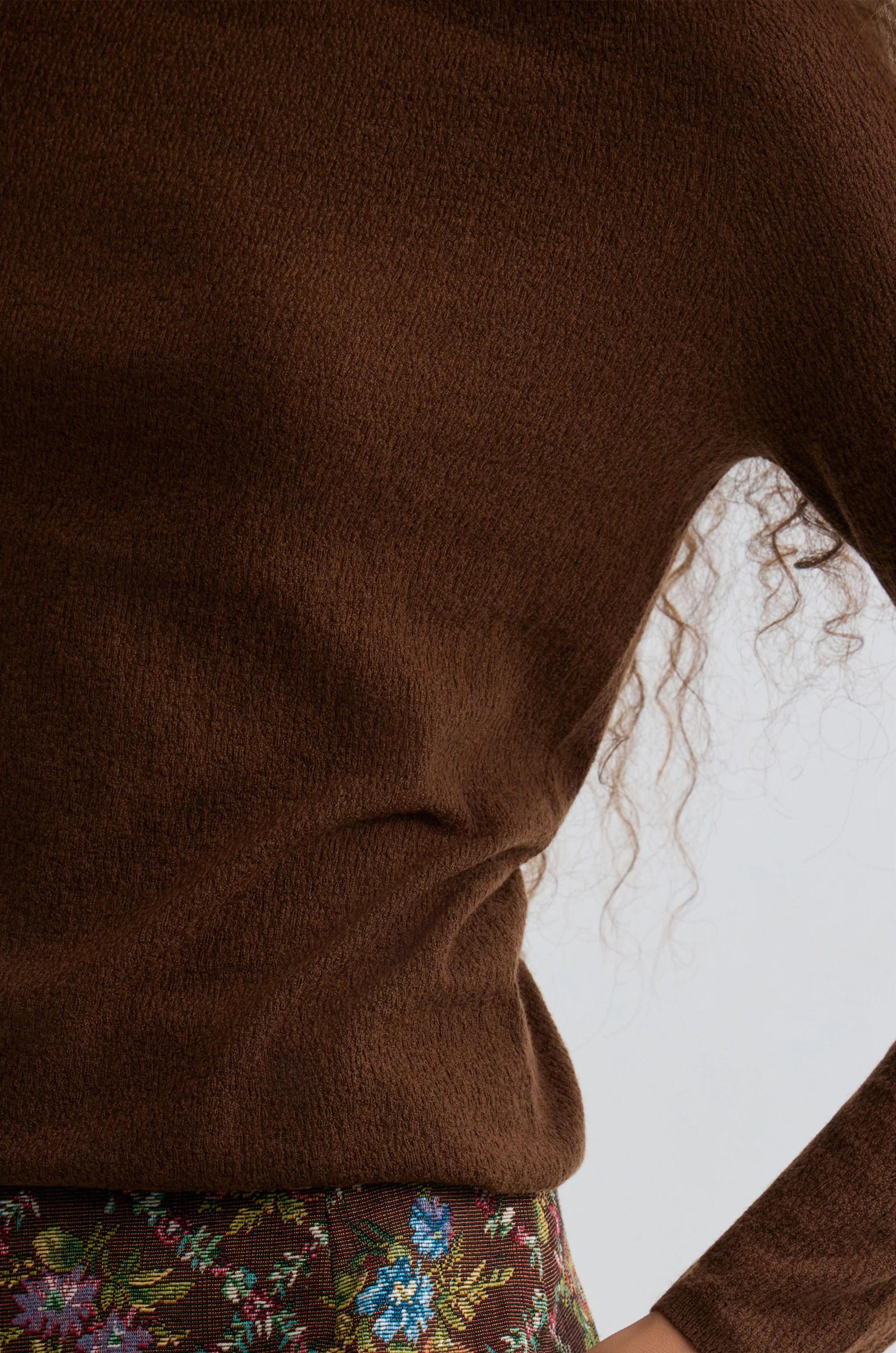 Wholegarment Fine Turtleneck Rust - Image 8