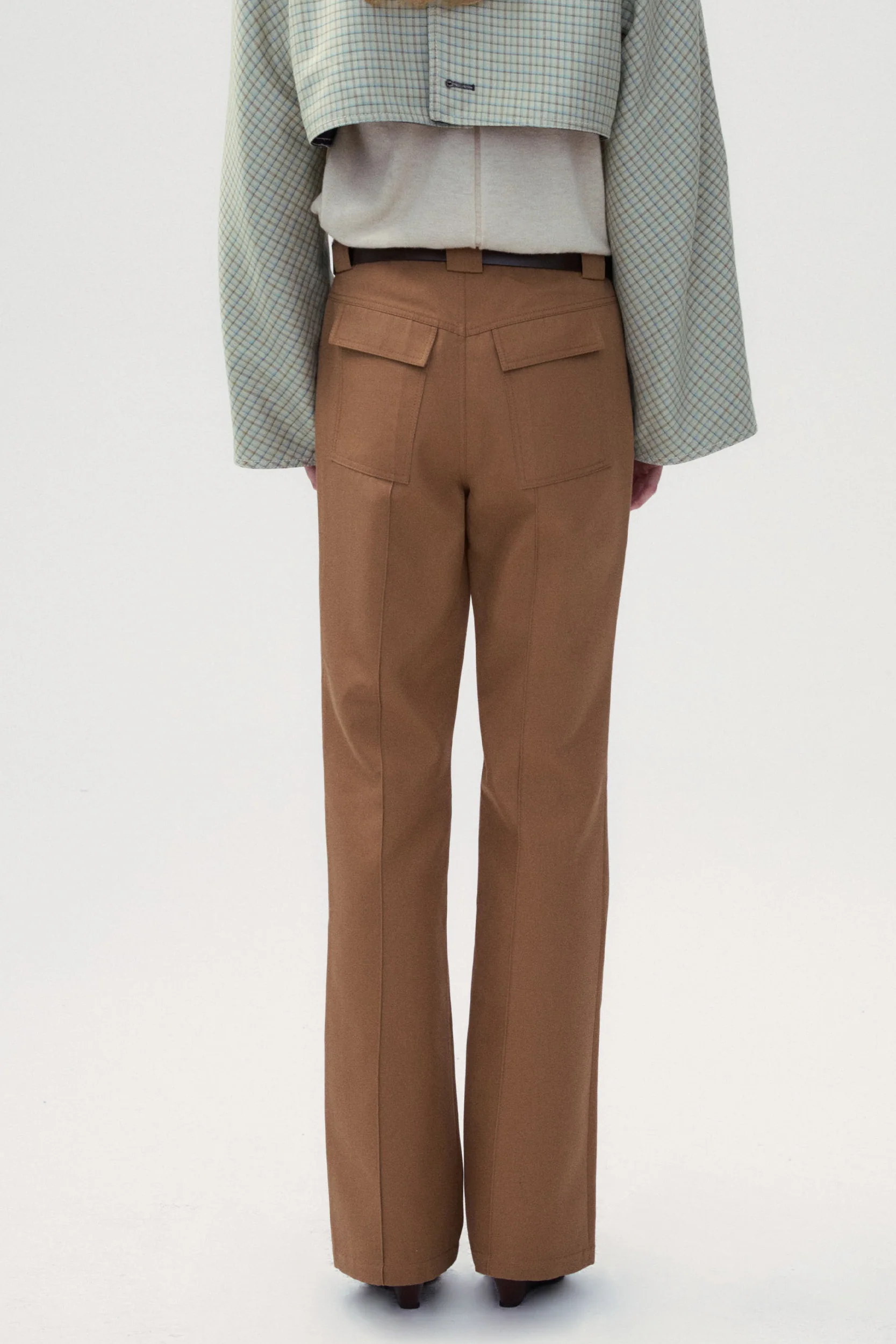 Workwear Style Micro-flare Pants - Image 2