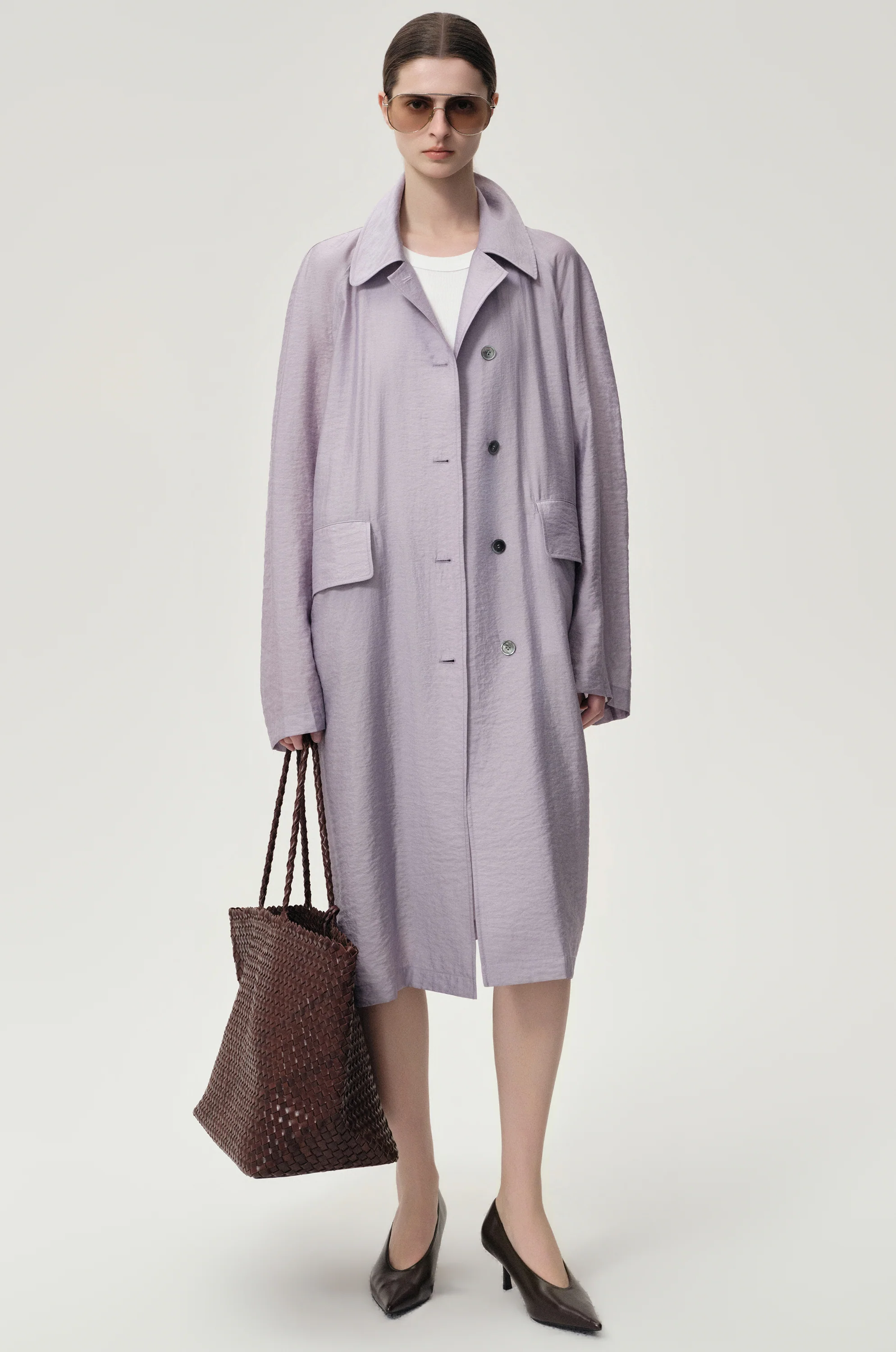 Zephy Trench Purple Ash - Image 3