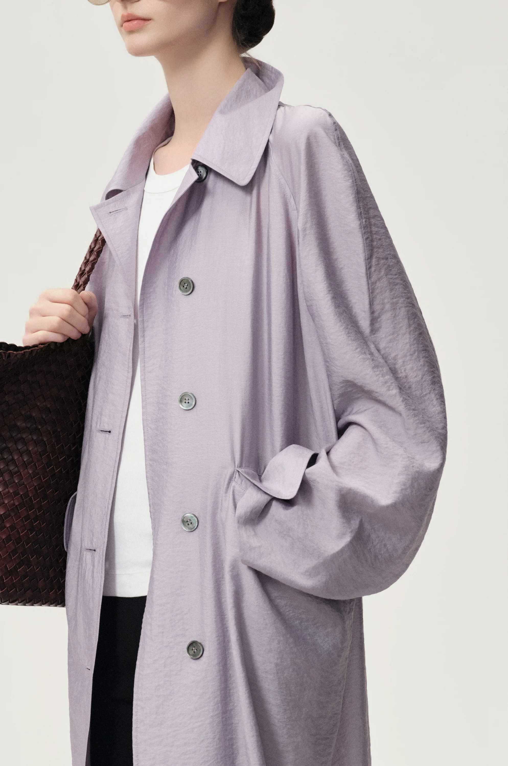 Zephy Trench Purple Ash - Image 6